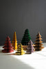 Set of 6 Jewel Tone Paper Accordian Christmas Trees