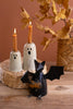 Set of 2 Metal Ghost Taper Candle Holders