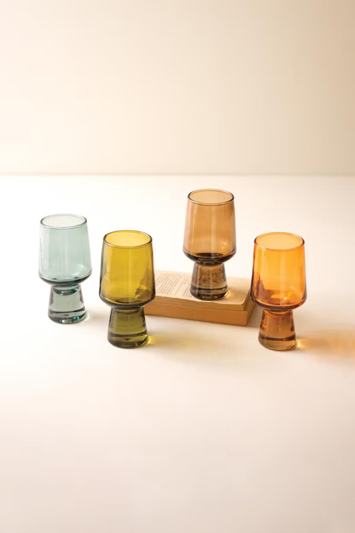 Set of 4 Solid Base Tumblers