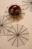 Set of 4 Black Wire Spider Web Placemats
