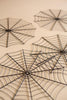 Set of 4 Black Wire Spider Web Placemats