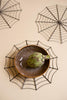 Set of 4 Black Wire Spider Web Placemats