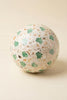 Spun Bamboo Ball with Fan Palm Capiz Shell Detail (Set of 4)