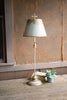 Antique White & Gold Metal Table Lamp - Hearts Attic 