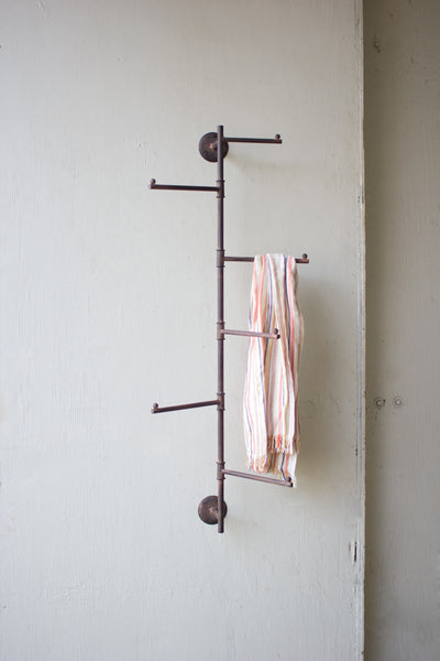 Rustic Wall Swivel Coat Rack - Hearts Attic 
