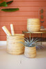 Set Of 3 Woven Willow Planters - Hearts Attic 