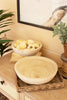 Set Of Two Hand Carved Round Wooden Bowls - Hearts Attic 