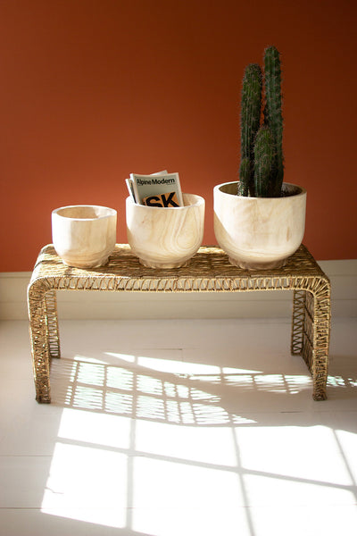 Set Of 3 Wooden Planters - Hearts Attic 