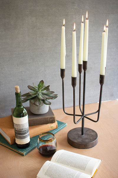 Antique Brass Candelabra - Hearts Attic 