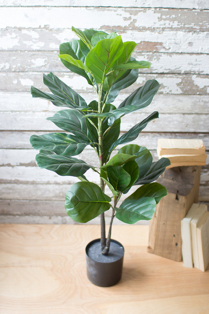 Artificial Fiddle Leaf Fig In A Pot - Hearts Attic 