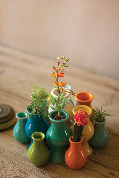 etsy ceramic flower pots Set Of 13 Multi