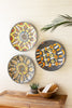 Set Of Three Ceramic Platter Wall Art - One Each Design - Hearts Attic 