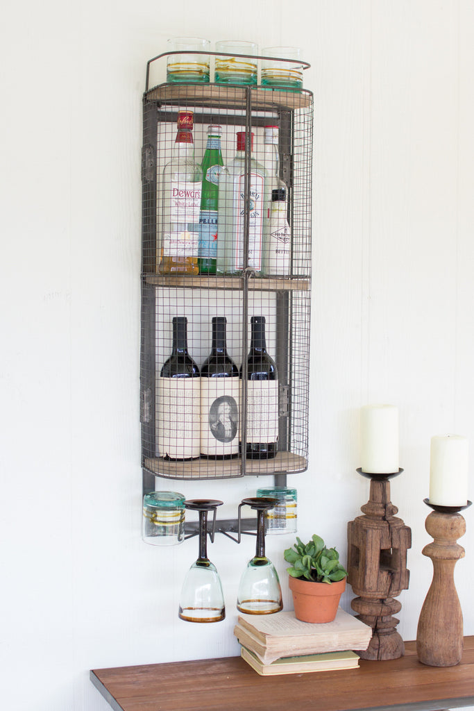 Wire Bar Storage Cabinet - Hearts Attic 
