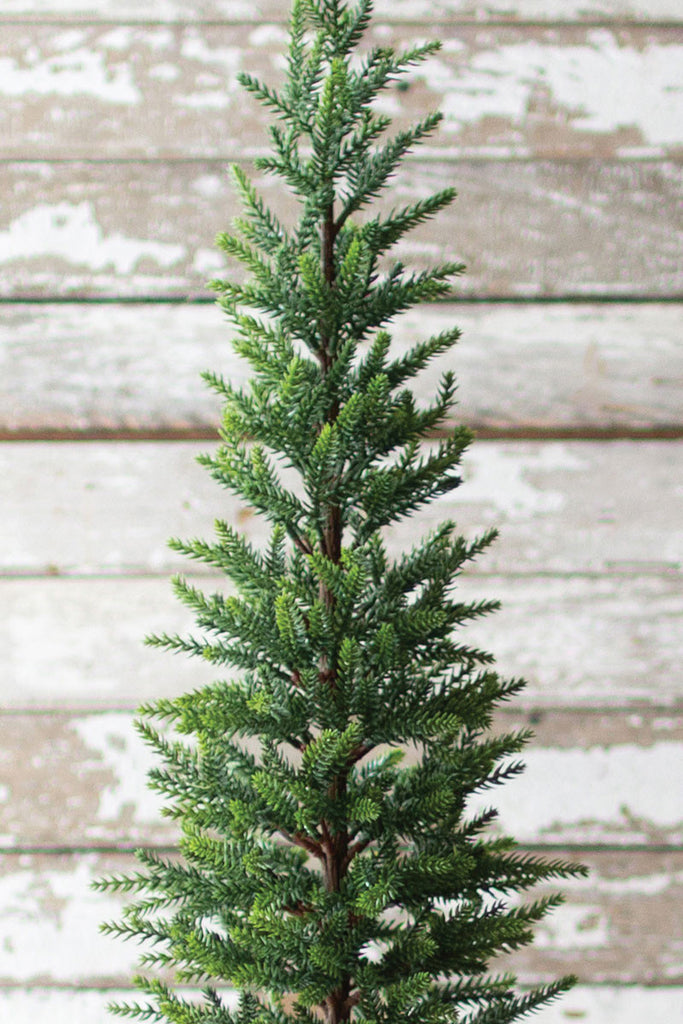 Artificial Pine Christmas Tree With Iron Base - 37"T - Hearts Attic 