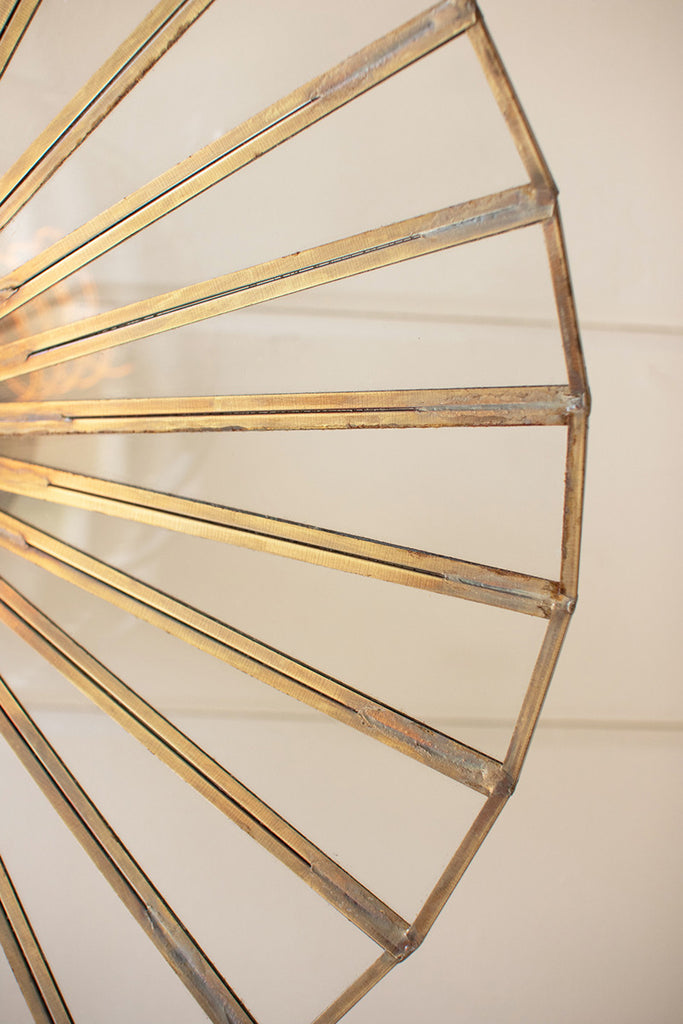 Glass And Iron Wall Lamp - Hearts Attic 