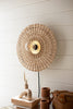 Rattan And Brass Wall Lamp #1 - Hearts Attic 