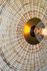 Rattan And Brass Wall Lamp #1 - Hearts Attic 