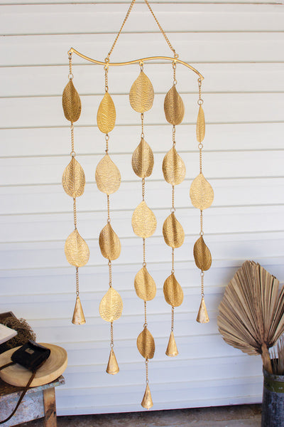 Metal Leaves Windchime - Hearts Attic 