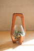 Oval Wood And Glass Lantern - 13" Small - Hearts Attic 
