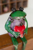 Recycled Iron Frog Shelf Sitter With Heart - Hearts Attic 