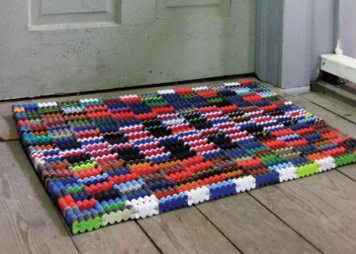 Recycled Flip-Flop Doormat - 30 x 20 Inches